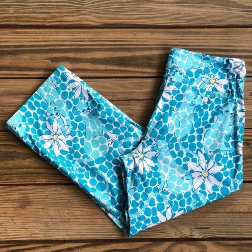 “LILLY PULITZER” Leopard Lounge Capri Ankle Pant